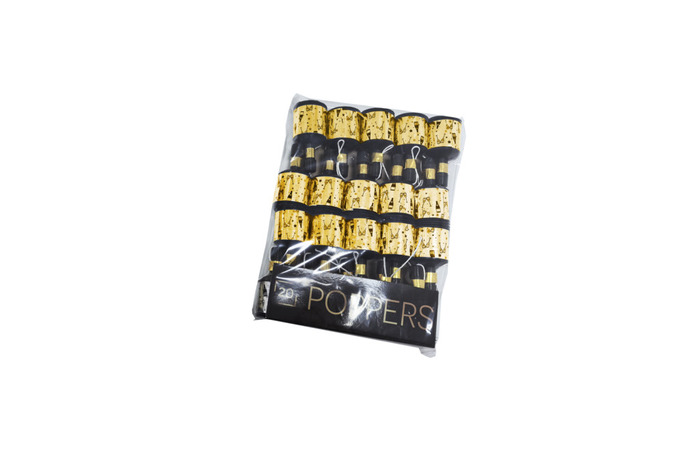 Poppers guld/sølv 20 stk.